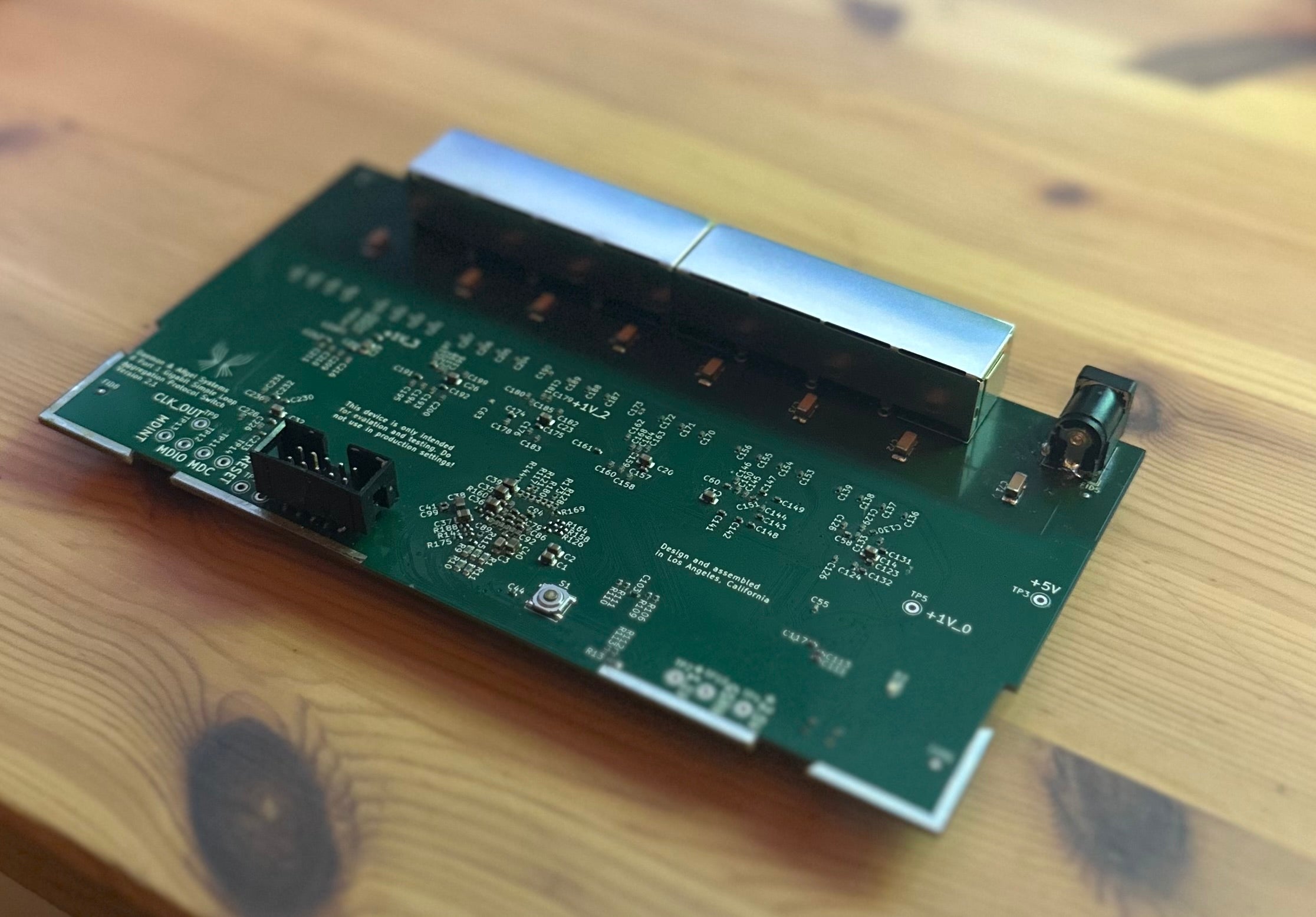 Spark i45: 8-Port Gigabit ECP5 FPGA Networking Board